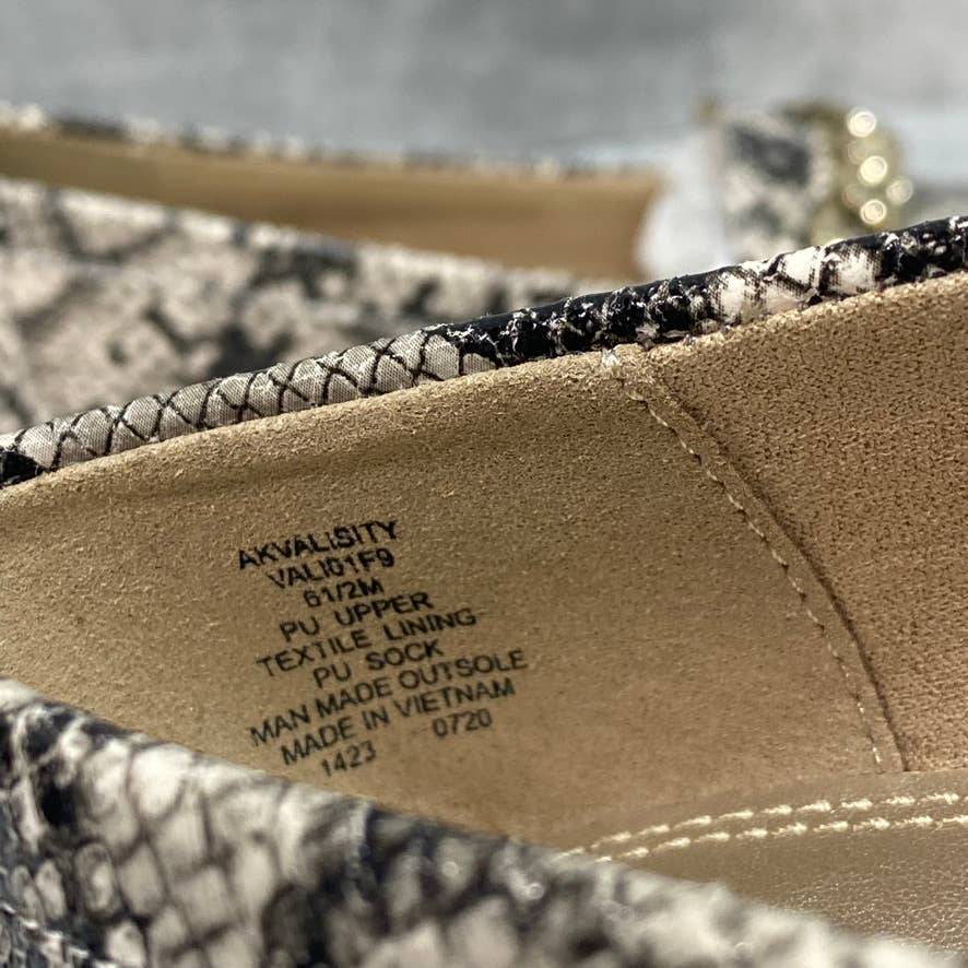 ANNE KLEIN Animal Print Valisity Loafers SZ 6.5