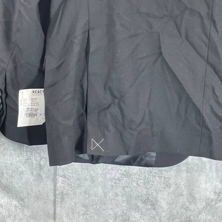 REACTION KENNETH COLE Men's Short Black Techni-Cole Slim-Fit Suit Jacket SZ 44S