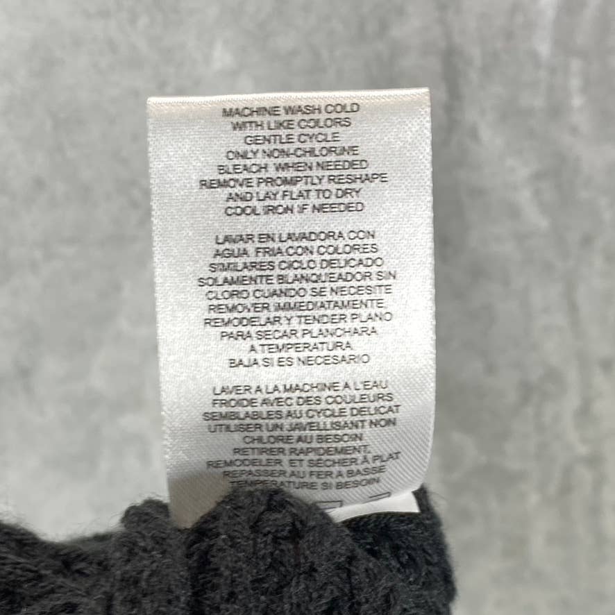 ALMOST FAMOUS Juniors' Solid Black Knit Knee-Length Bodycon Skirt SZ L