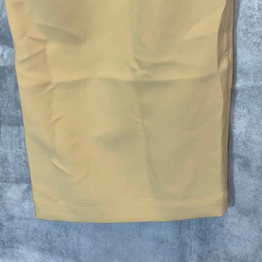 AND NOW THIS Women's Camel Brown Pleated Wide Leg Pants SZ XL