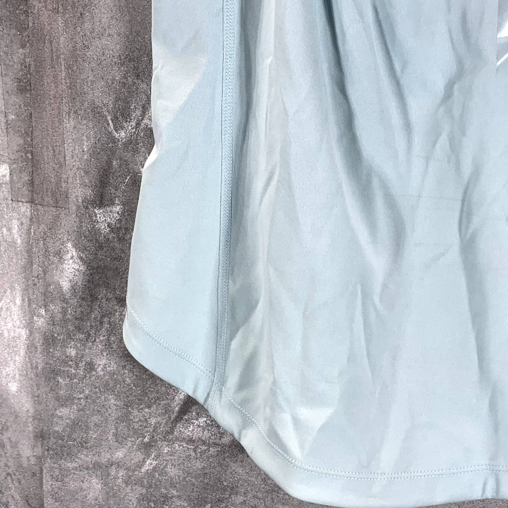 GUESS Women's Skyline Light Blue Avril Scoop-Neck Criss-Cross Tank Top SZ S
