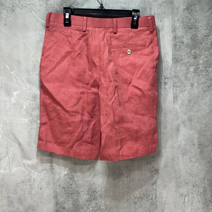 LAUREN RALPH LAUREN Red Classic Fit Linen Shorts SZ 16R