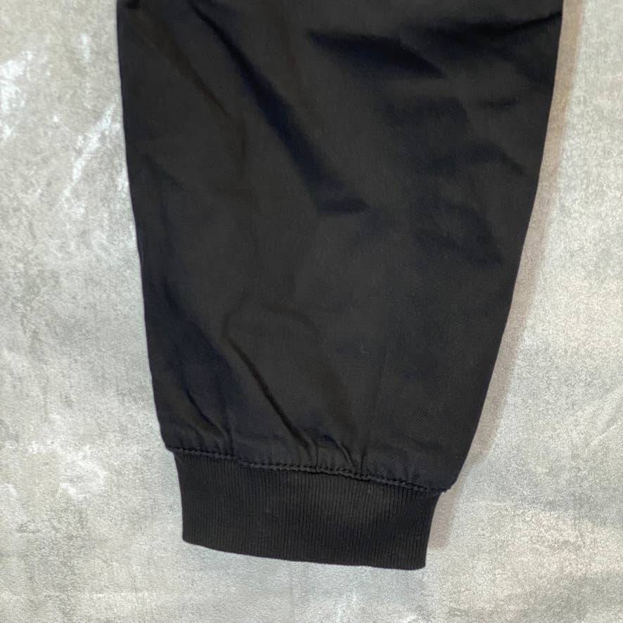 STYLE & CO Women's Deep Black Mid-Rise Comfort Drawstring Waist Utility Jogger Pull-On Pants SZ M