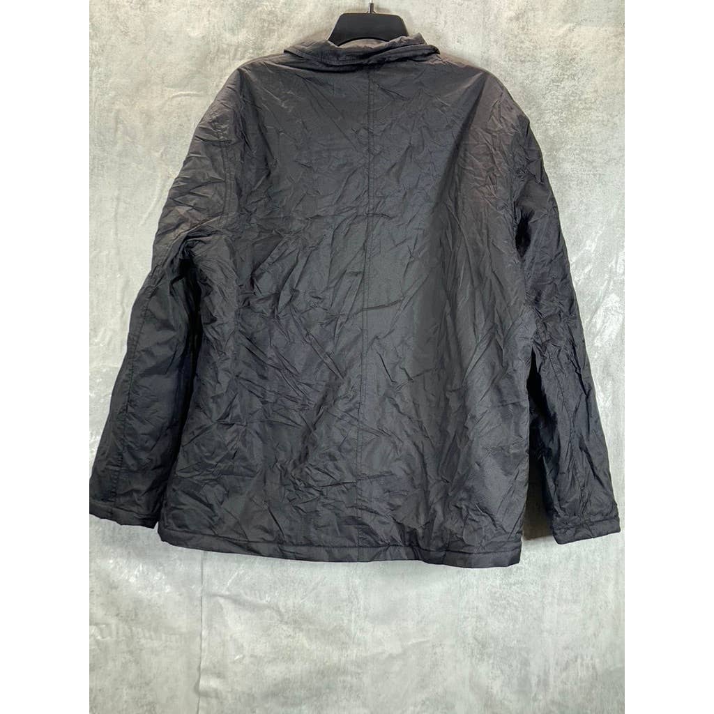 STYLUS Men's Black Waterproof Button-Up Lightweight Jacket SZ XL