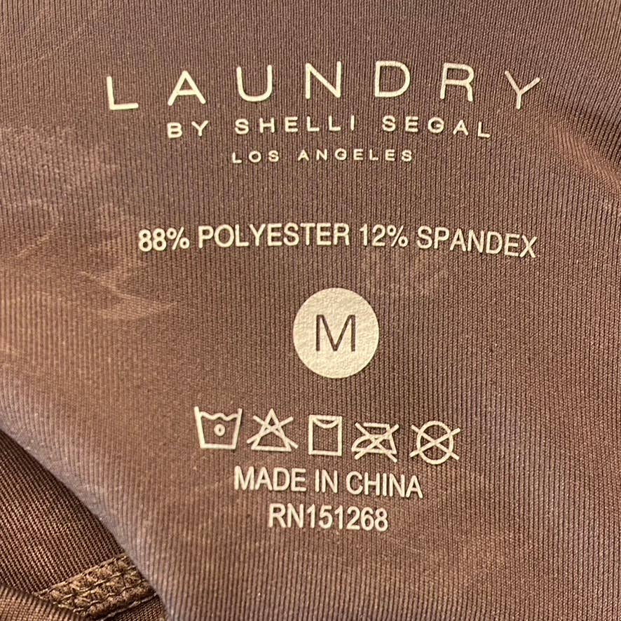 LAUNDRY By Shelli Segal Taupe Printed High-Waist Stretch Pull-On Active Leggings SZ M