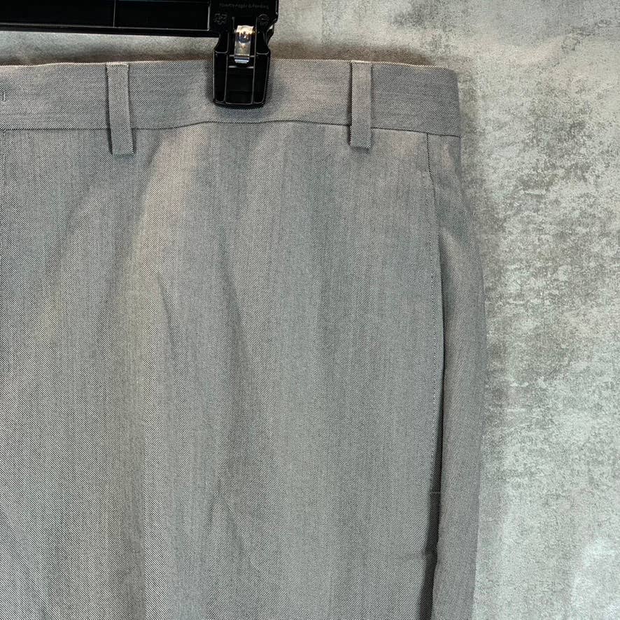 MARC NEW YORK Men's Light Grey Sharkskin Modern-Fit Suit Pants SZ 39X32