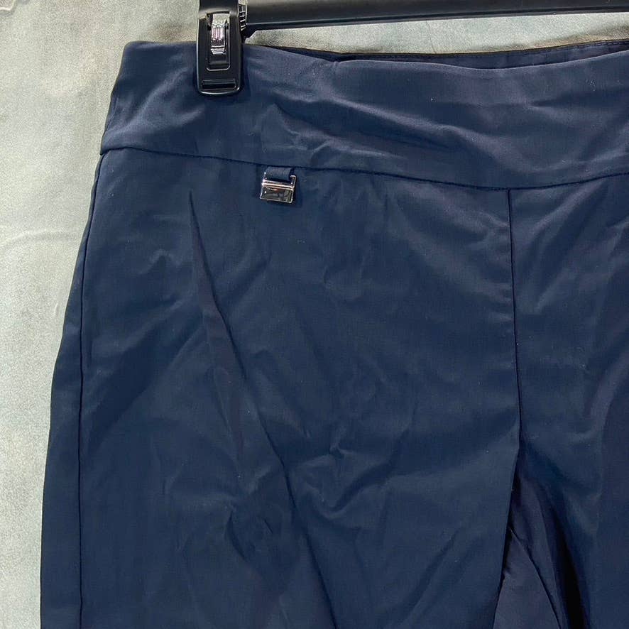 ALFANI Women's Short Modern Navy Tummy-Control Skinny-Leg Pull-On Pants SZ 16S