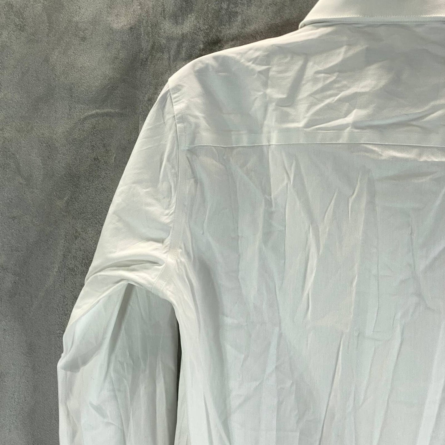 ALFANI Men's White Slim-Fit 2-Way Stretch Button-Up Long-Sleeve Dress Shirt SZ S
