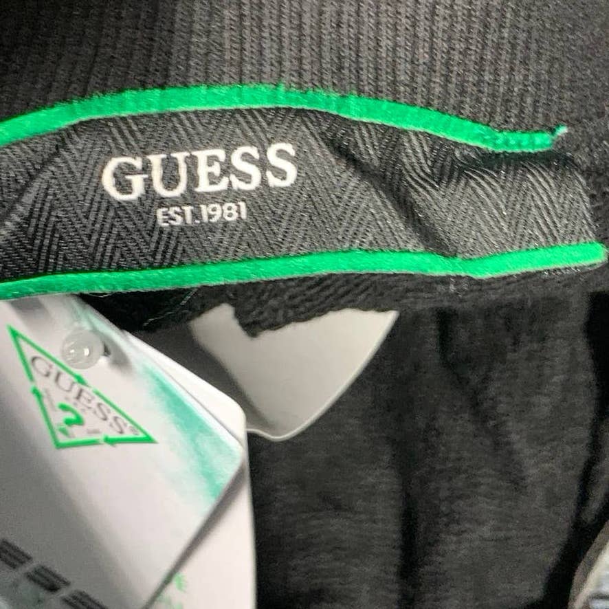 GUESS 1981 Women's Black Solid Mid-Rise Drawstring Sweat Pull-On Shorts SZ XS