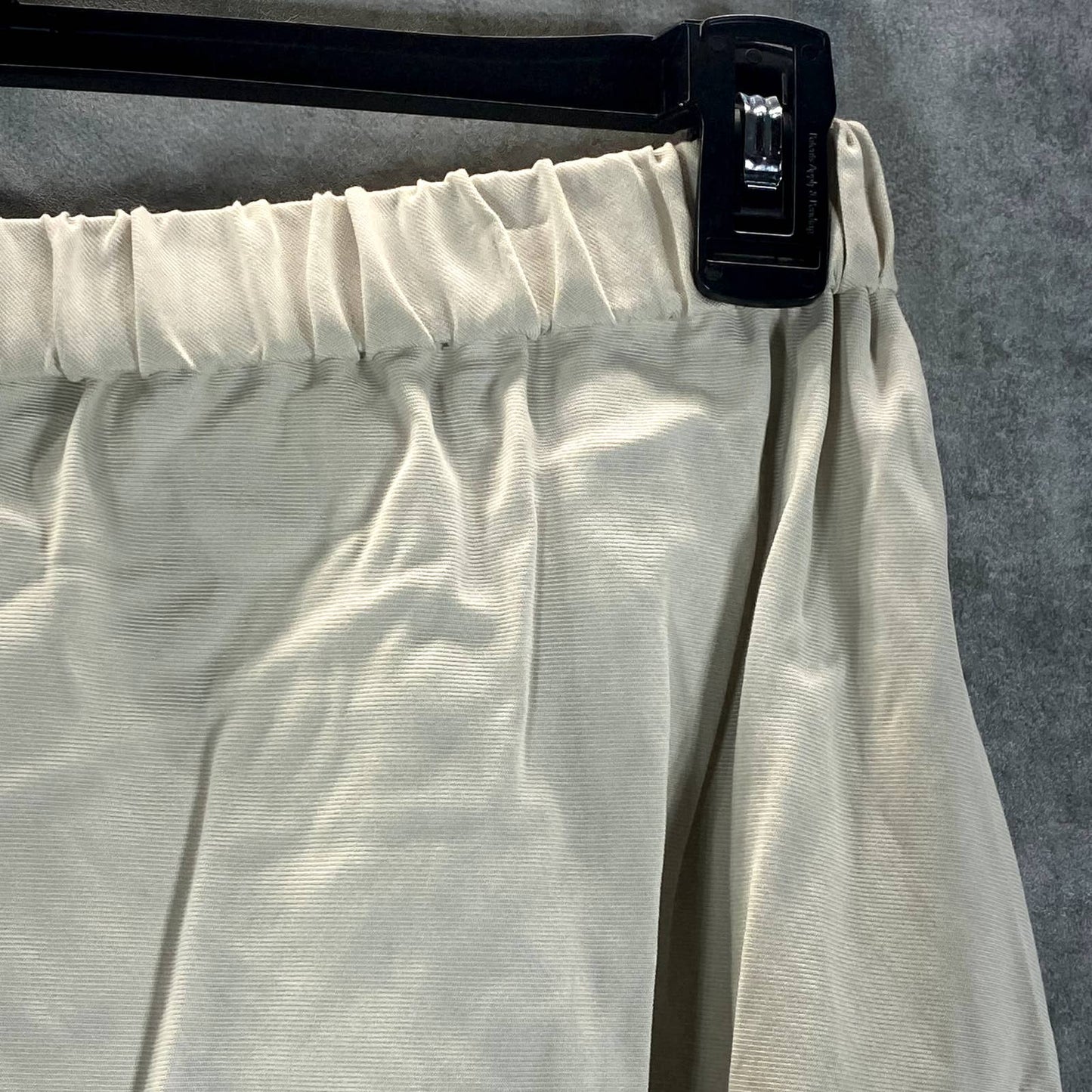 ALFANI Women's Oatmeal Elastic Waist Pocketed Pull-On Midi Skirt SZ 10