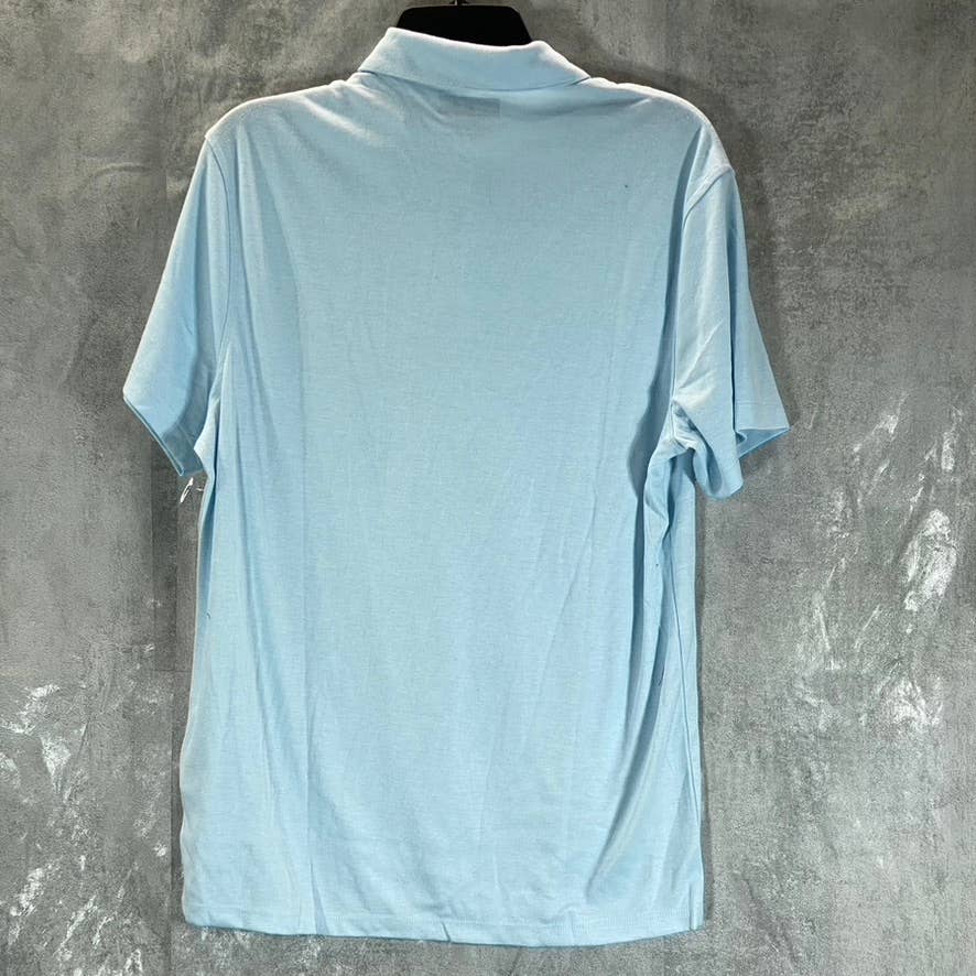 ALFANI Men's Sweet Seafoam Alfatech Stretch Solid Short-Sleeve Polo Shirt SZ M