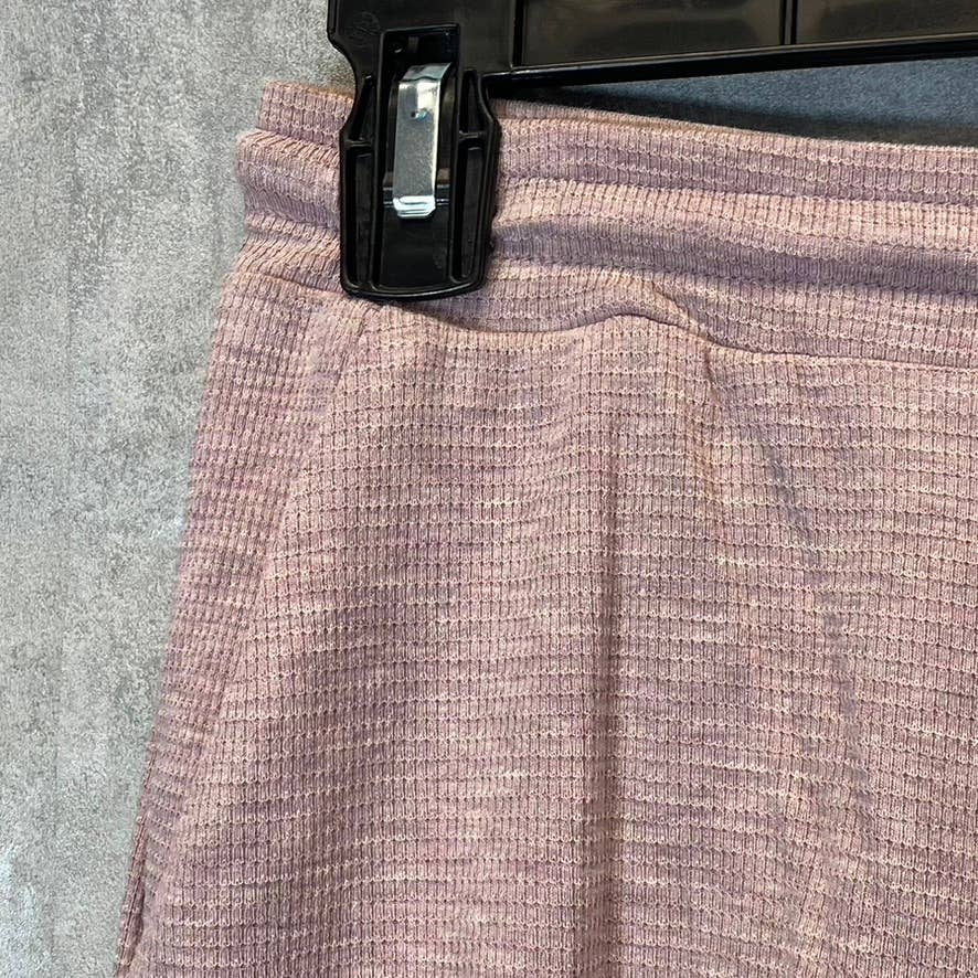 HEARTLOOM Women's Lilac Celina Mini Waffle Knit Drawstring Pull-On Shorts SZ XS