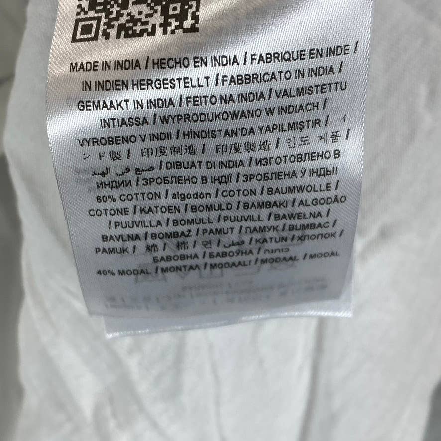 GUESS Women's Pure White Earth Graphic Crewneck Short-Sleeve T-Shirt SZ XS