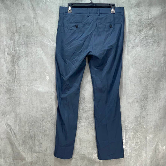 ALFANI Blue Classic-Fit Stretch Pants SZ 30X30