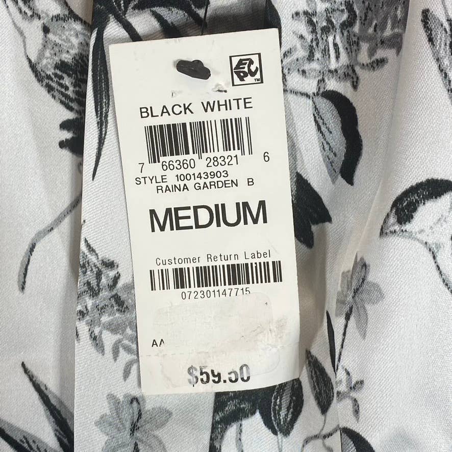 INC INTERNATIONAL CONCEPTS Women's Raina Gardens Printed Keyhole Halter Top SZ M