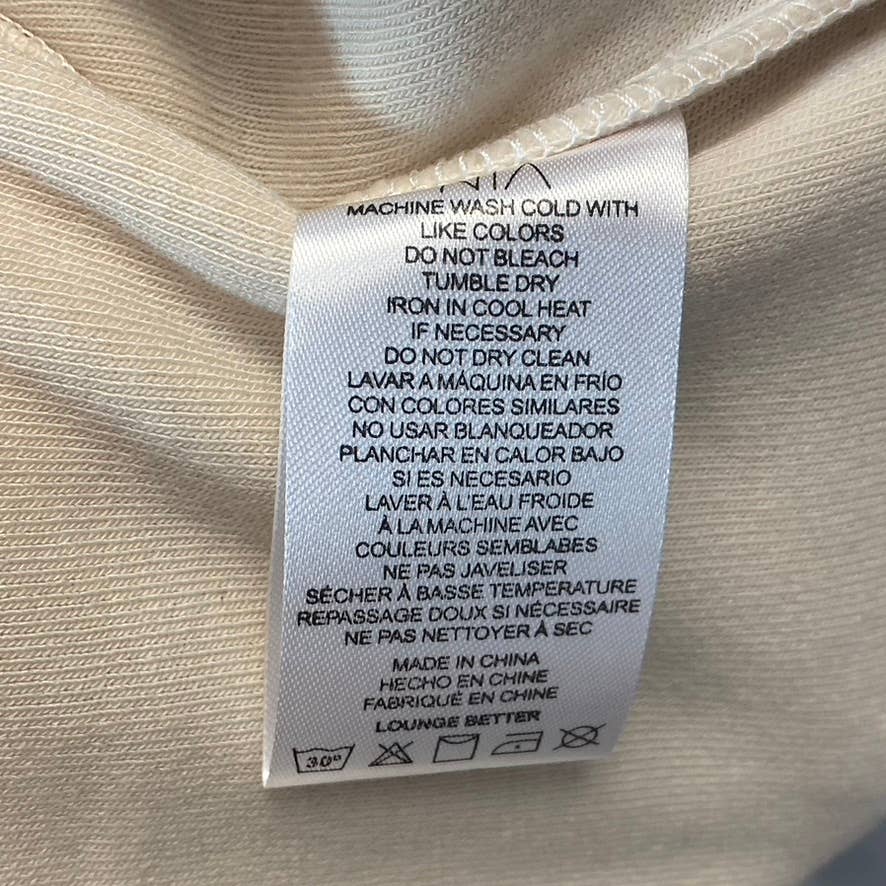 NIA Women's Bone Elastic Drawstring Waist Pull-On Fleece Jogger Pants SZ XS