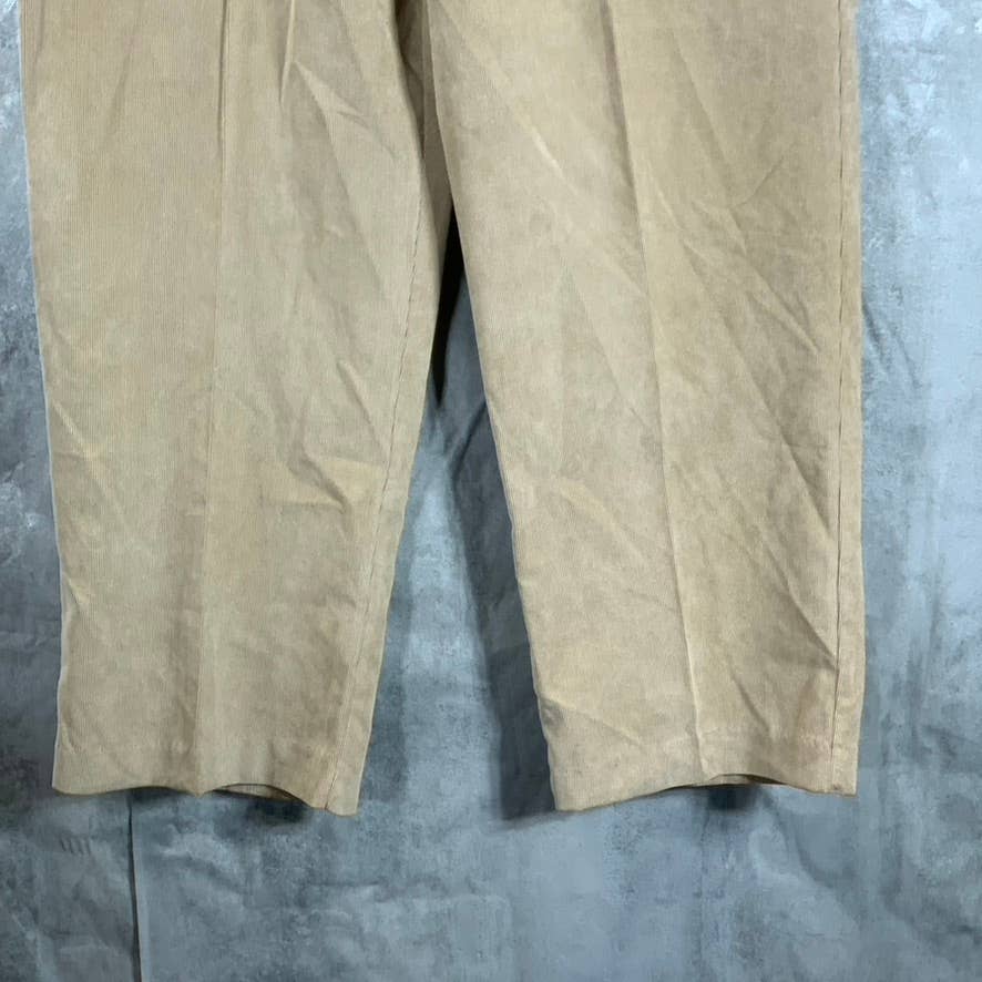 ALFRED DUNNER Women's Tan Classic-Fit Elastic Waistband Straight-Pants SZ 16