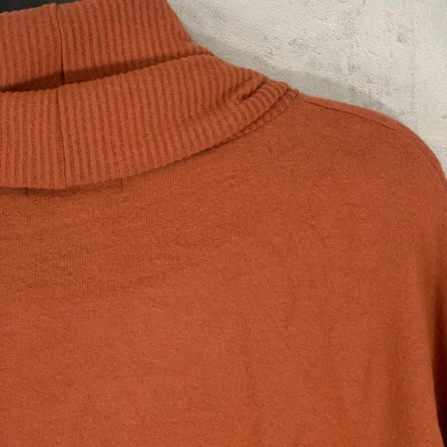 TREASURE & BOND Rust Sequoia Cowl Neck Long Sleeve Pullover SZ XS