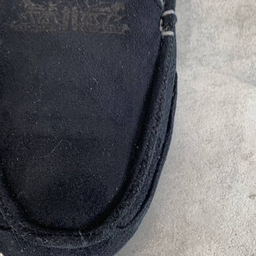 LEVI'S Men's Black Harlin 2 Microsuede Faux-Fur Venetian Slippers SZ M(8-9)