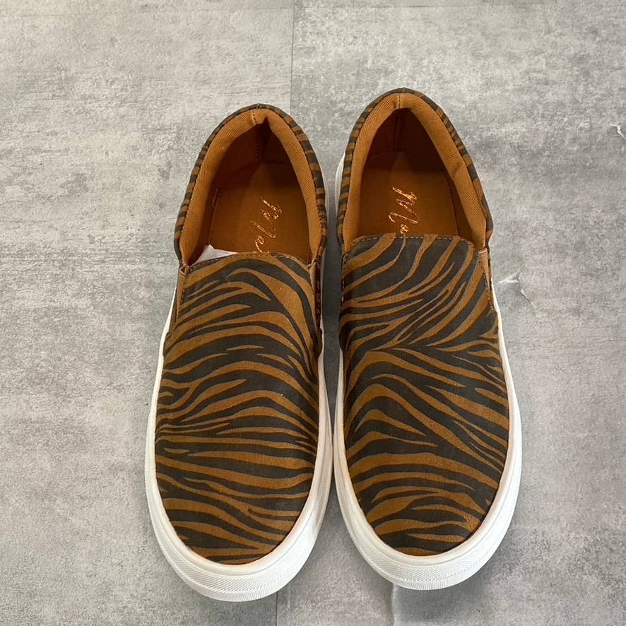 COCONUTS By MATISSE Women's Brown Tiger Stripe Molly Slip-On Shoes SZ 7