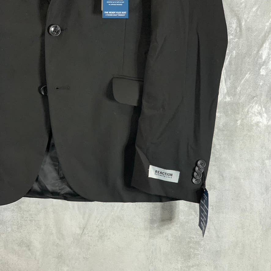 REACTION KENNETH COLE Men's Short Black Techni-Cole Slim-Fit Suit Jacket SZ 40S