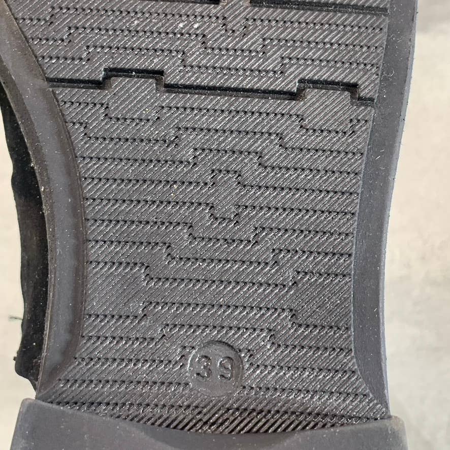 BUENO Women's Black Nubuck Passion Block Heel Slip-On Loafers SZ 8.5