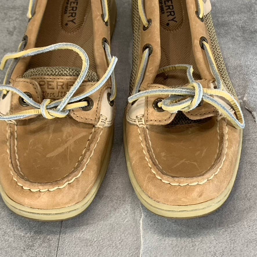 SPERRY Women's Linen Oat Angelfish Memory Foam Slip-On Boat Shoes SZ 6