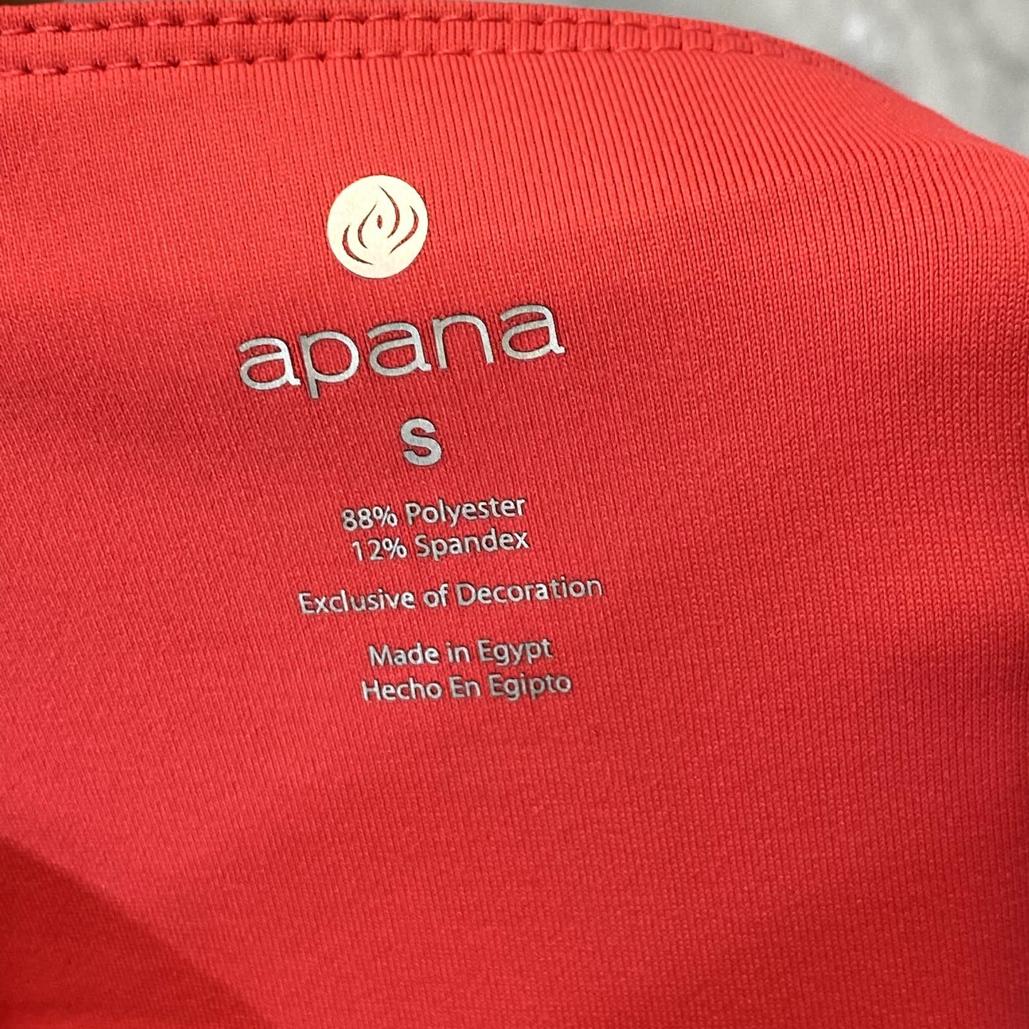 APANA Women's Teaberry Solid High-Waist Side Pocket Pull-On Capri Leggings SZ S