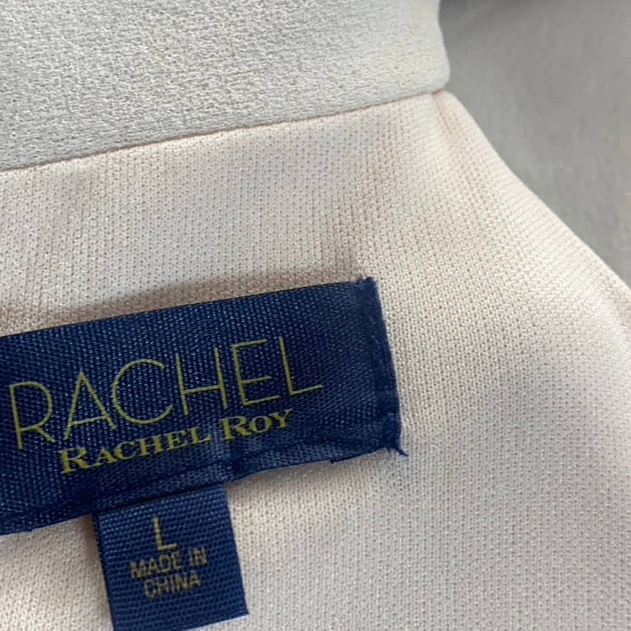 RACHEL RACHEL ROY Women's Light Pink Halter Knee-Length Sheath Dress SZ L
