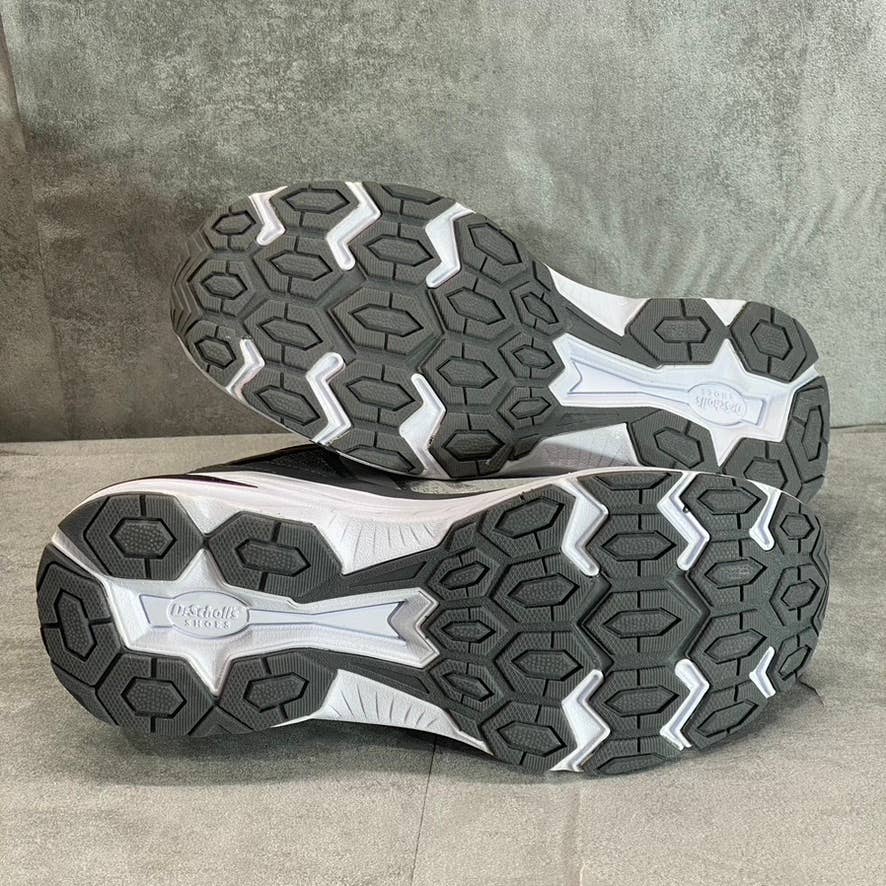 DR. SCHOLL'S Women's Grey-Burgundy Blitz Walking Lace-Up Sneakers SZ 9