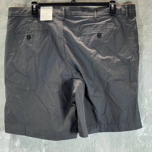 CALVIN KLEIN Men's Asphalt Slim-Fit Comfort Chino Shorts SZ 40