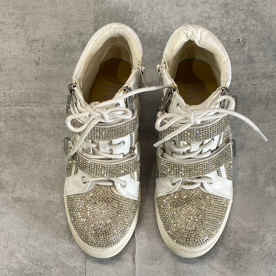 INC INTERNATIONAL CONCEPTS Women's Silver Rhinestone Embellished Debby Wedge