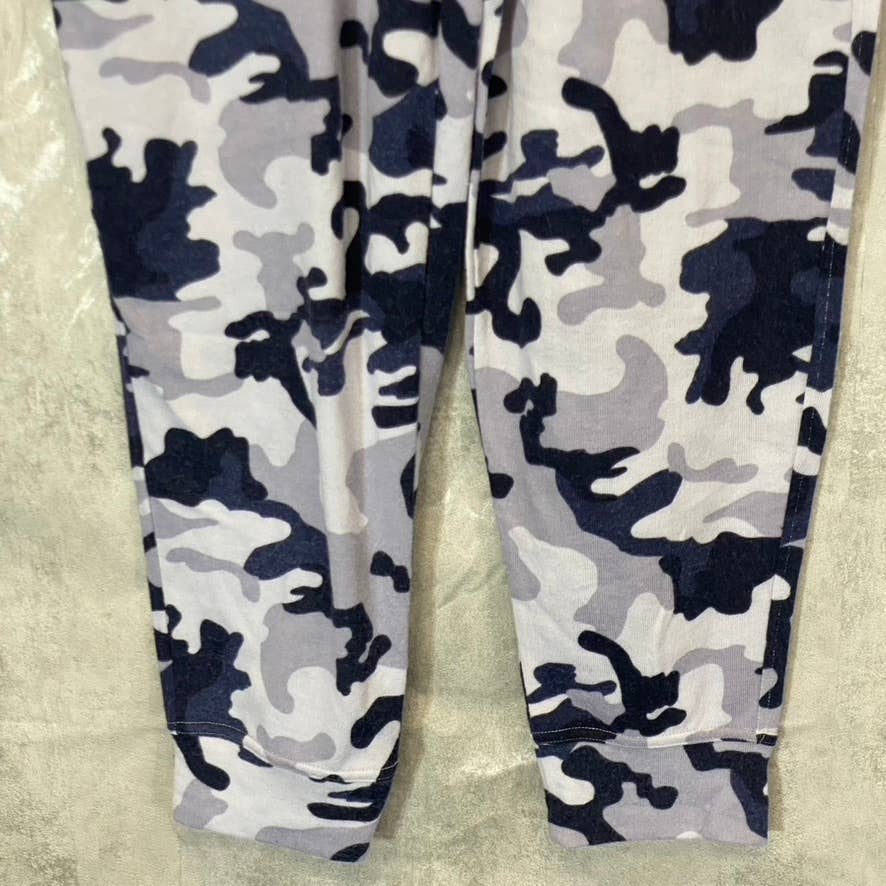 JESSICA SIMPSON Women's Blue Hidden Camo Pull-On 4-Pocket Jogger Pants SZ XL