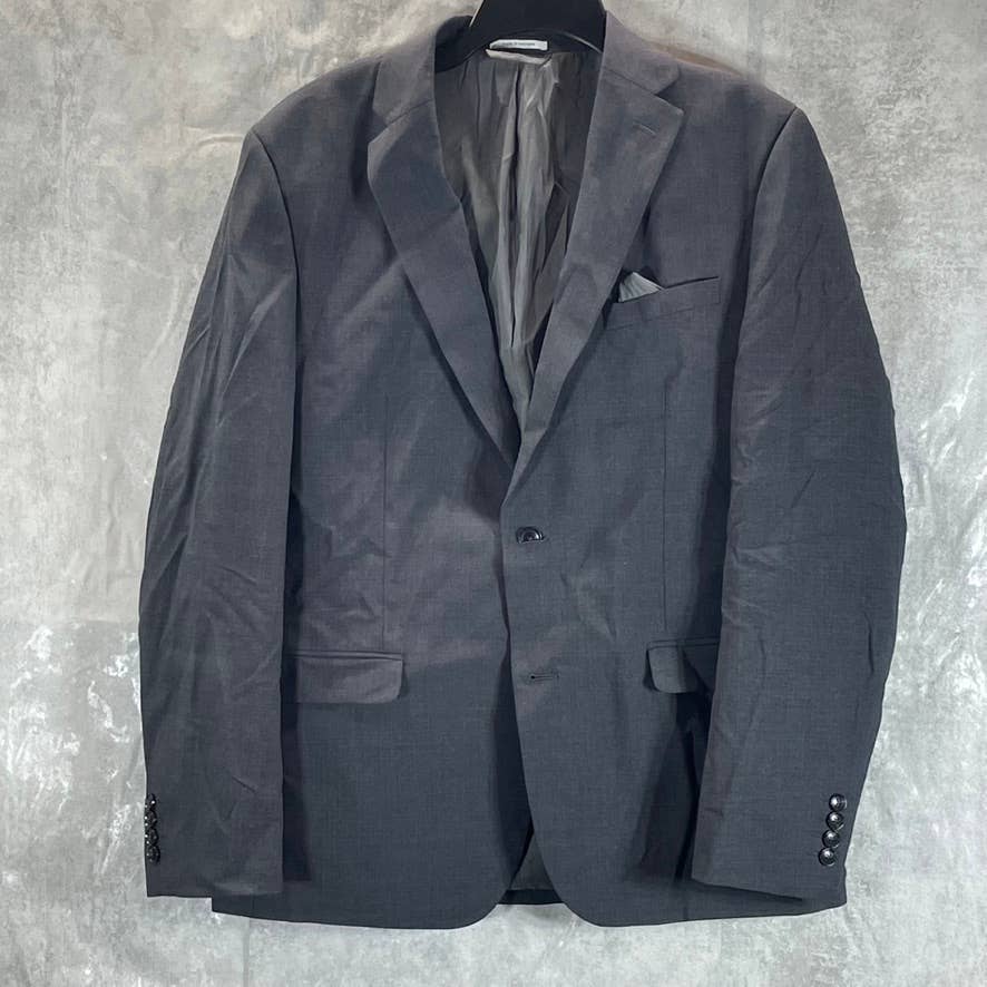 BAR III Men's Charcoal Two-Button Slim-Fit Wool Suit Jacket SZ 42R