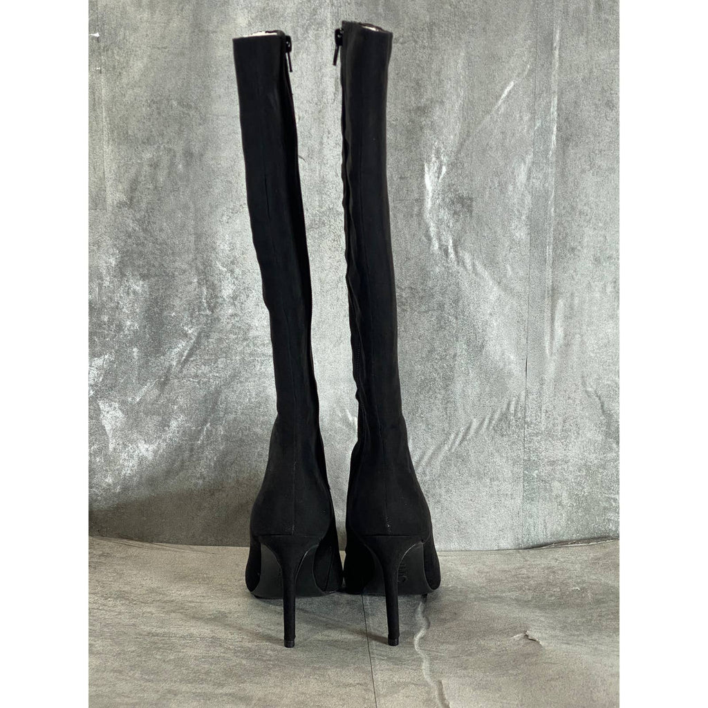 INC INTERNATIONAL CONCEPTS Women's Black Rajel Knee-High Dress Stiletto Boot SZ7