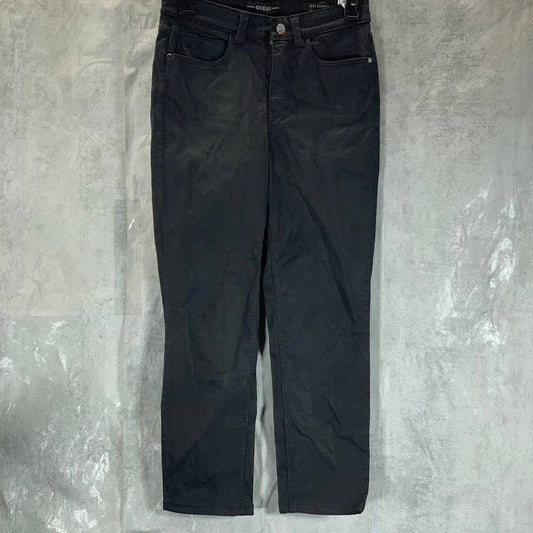 GUESS 1981 Women's Jet Black High-Rise Skinny Capri Jeans SZ S