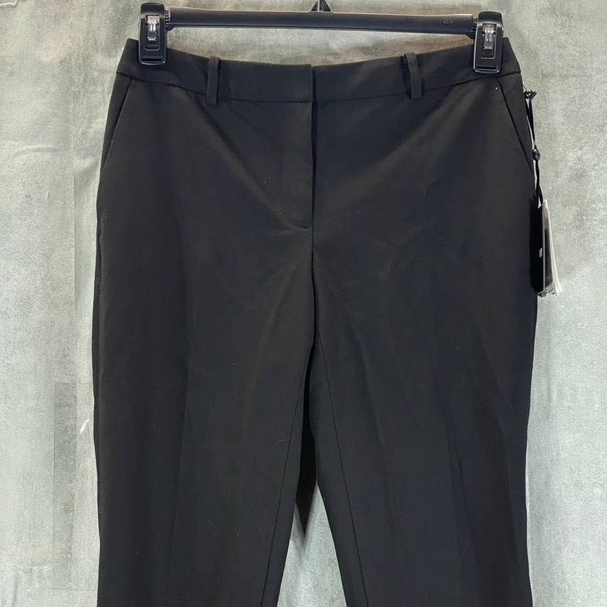 DKNY Women's Petite Black Solid Mid-Rise Essex Skinny-Leg Dress Pants SZ 4P