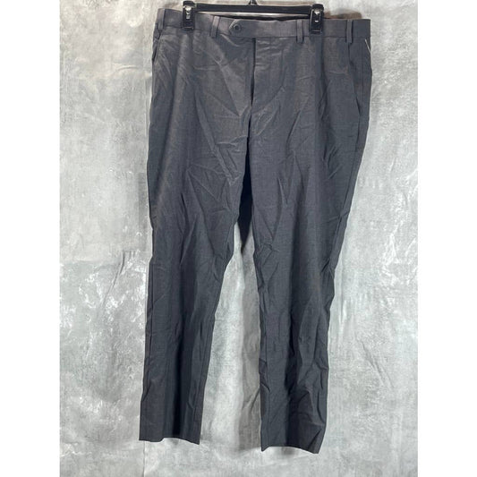 CALVIN KLEIN Men's Medium Grey Infinite Stretch Skinny-Fit Dress Pants SZ 36X29