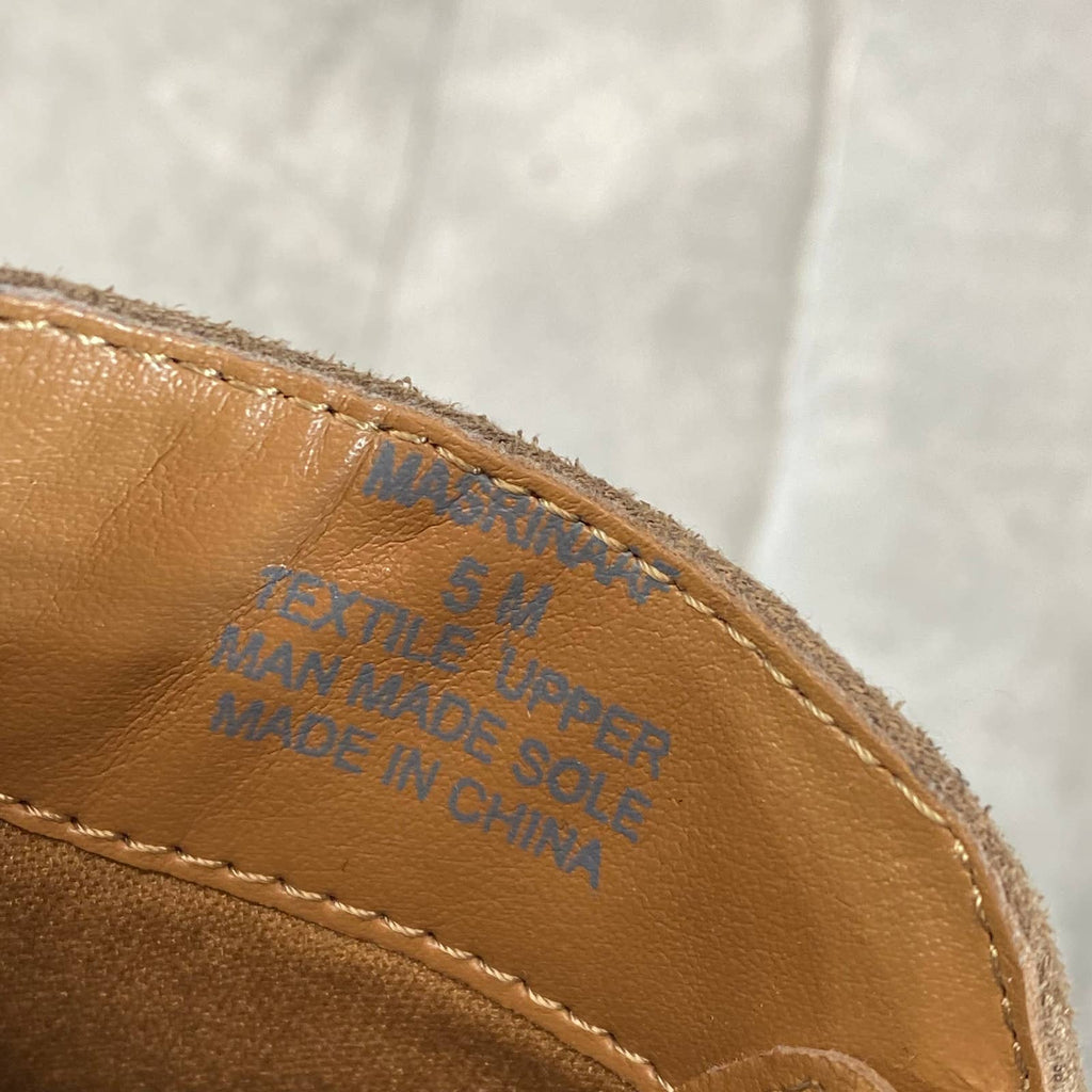 STYLE & CO Women's Taupe Masrinaa Slip-On Block-Heel Ankle Booties SZ 5