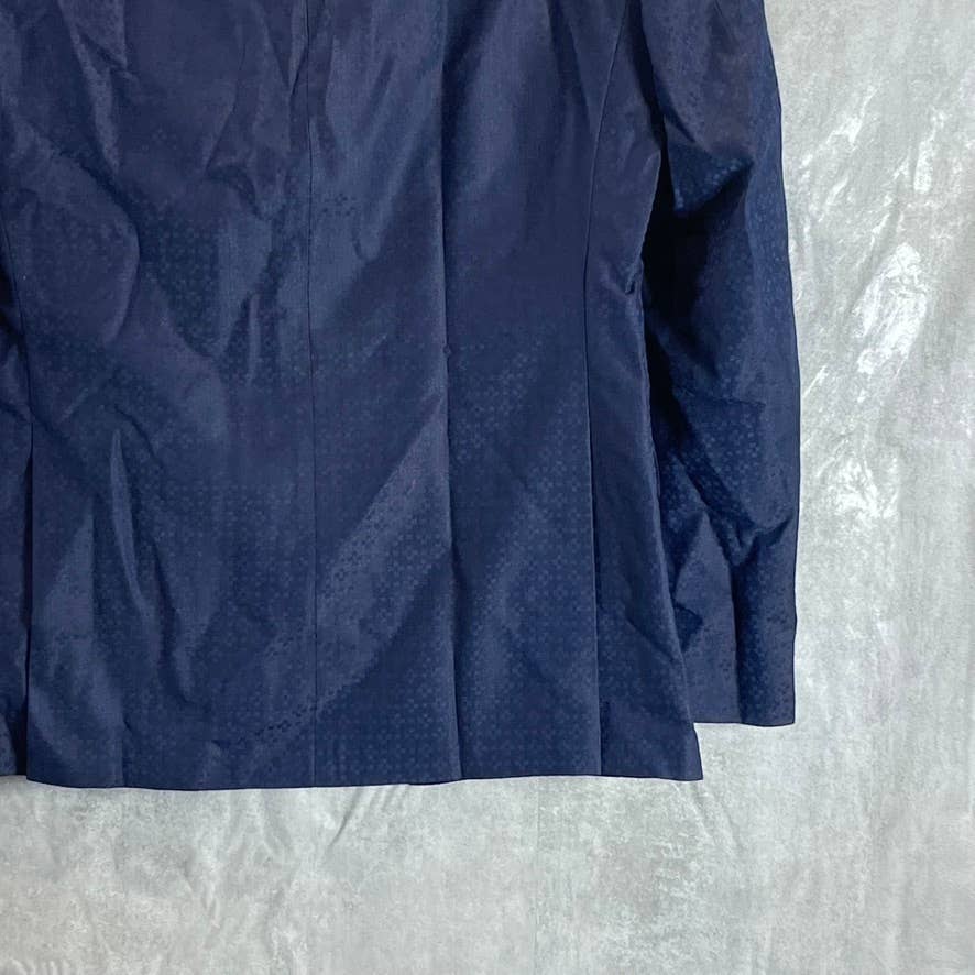 ALFANI Men's Blue Geometric Slim-Fit Stretch Two-Button Sport Coat SZ 38R