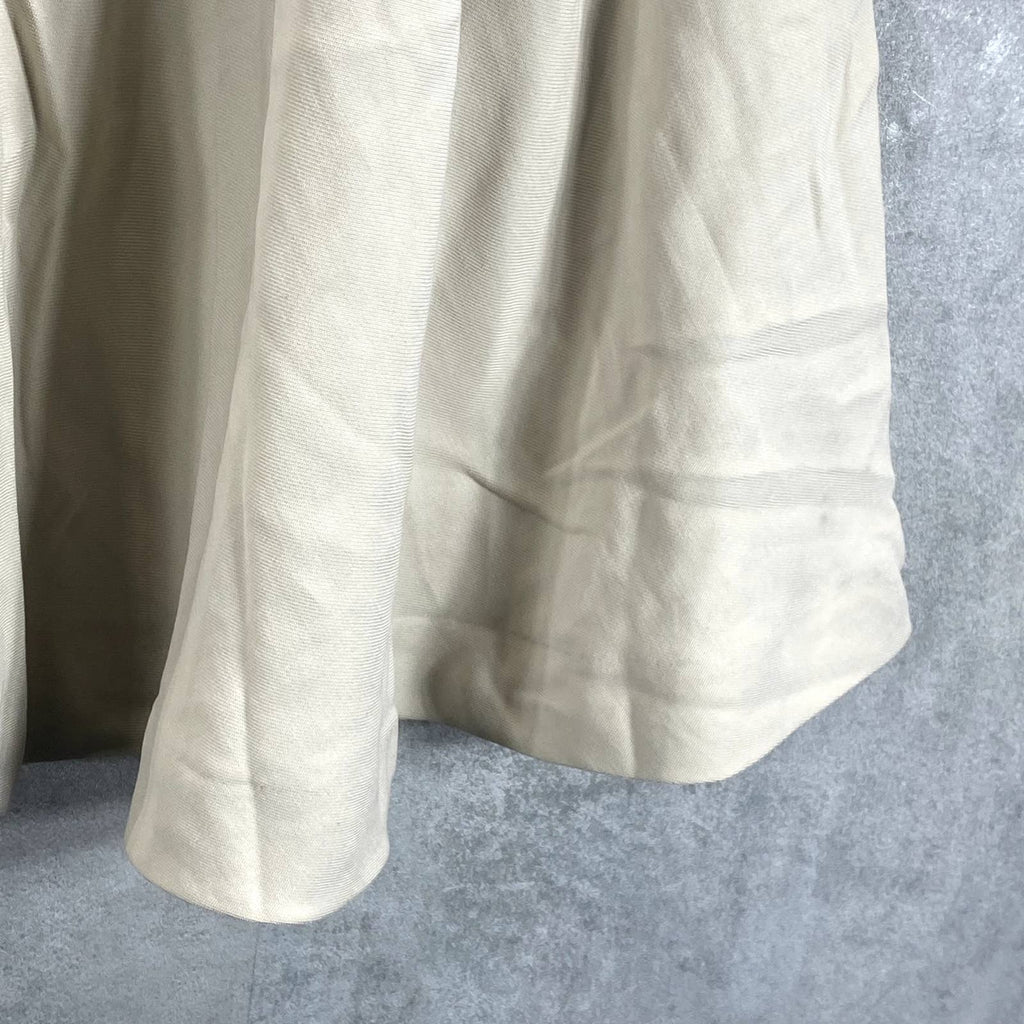 ALFANI Women's Oatmeal Elastic Waist Pocketed Pull-On Midi Skirt SZ 10