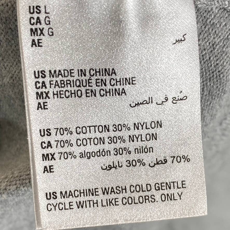 CLUB ROOM Men's Grey Solid V-Neck Pullover Sweater Vest SZ L