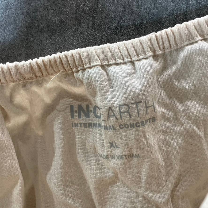 INC INTERNATIONAL CONCEPTS EARTH Women's Cashmere Cream Tie-Back Peplum Camisole