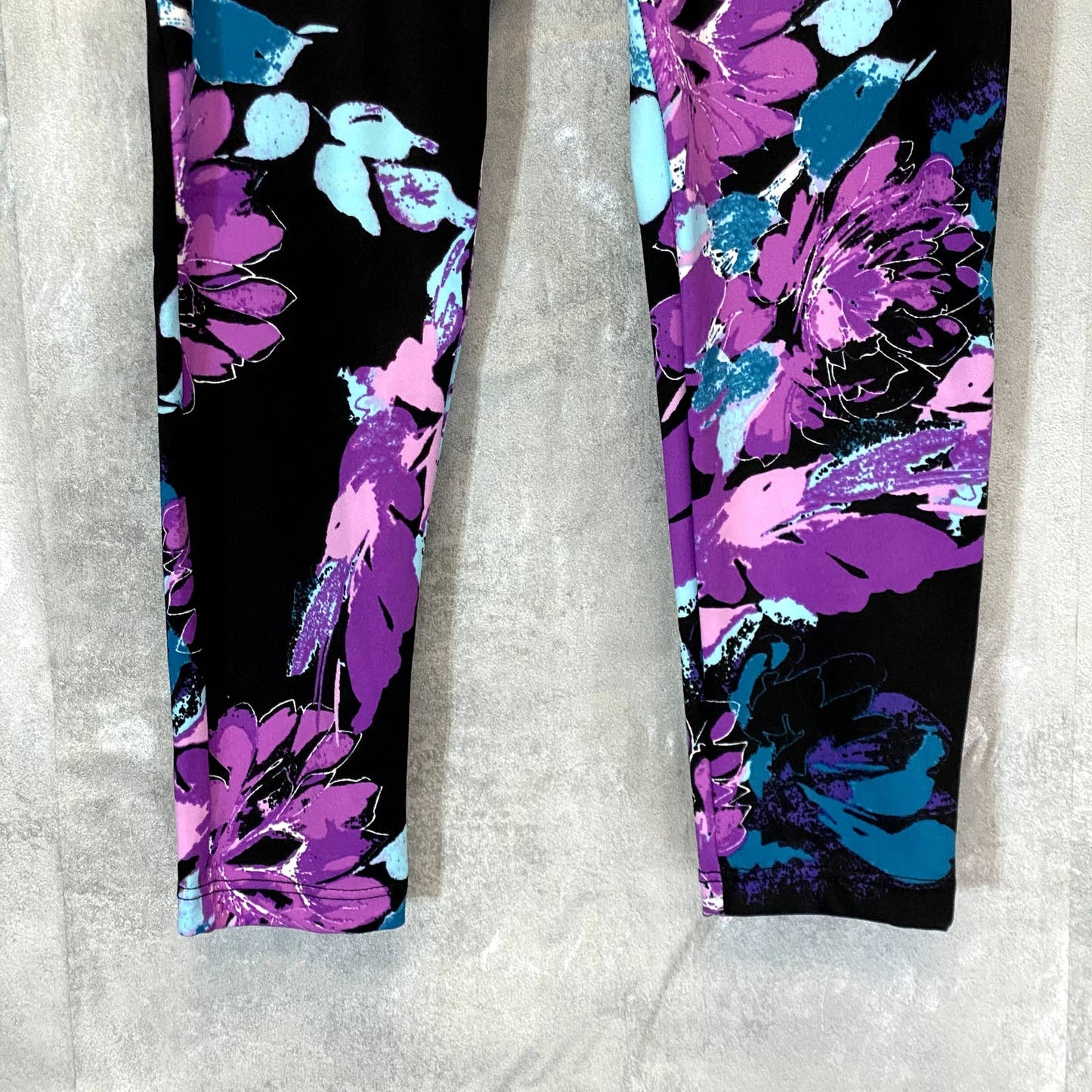 KAY UNGER Women's Blossom Bundle Black Printed High-Rise Pull-On Capri Leggings SZ S