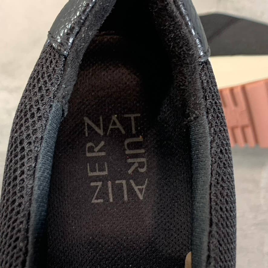 NATURALIZER Women's Black Iridescent Nima Slip-Resistance Slip-On Sneakers SZ 6
