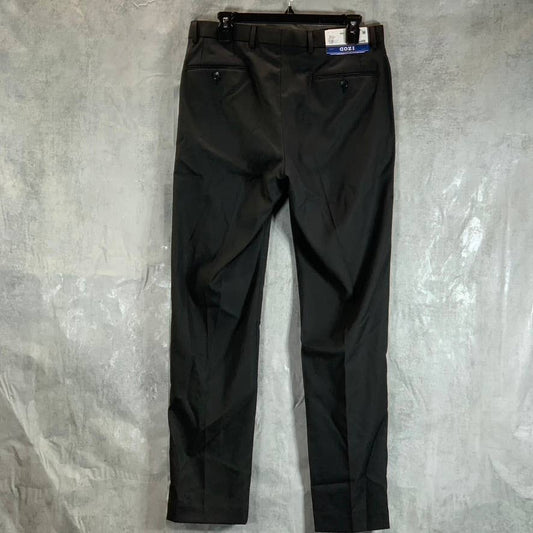 IZOD Men's Solid Black Regular Classic-Fit Suit Pants SZ 32X32