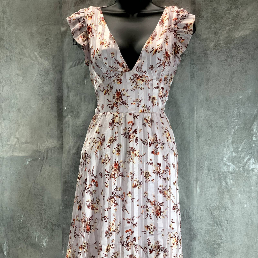 RACHEL RACHEL ROY Women's Ivory Floral Elaine Tiered V-Neck Maxi Dress SZ 2