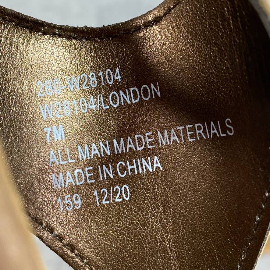 WHITE MOUNTAIN Taupe London Flat Thong Sandals SZ 7