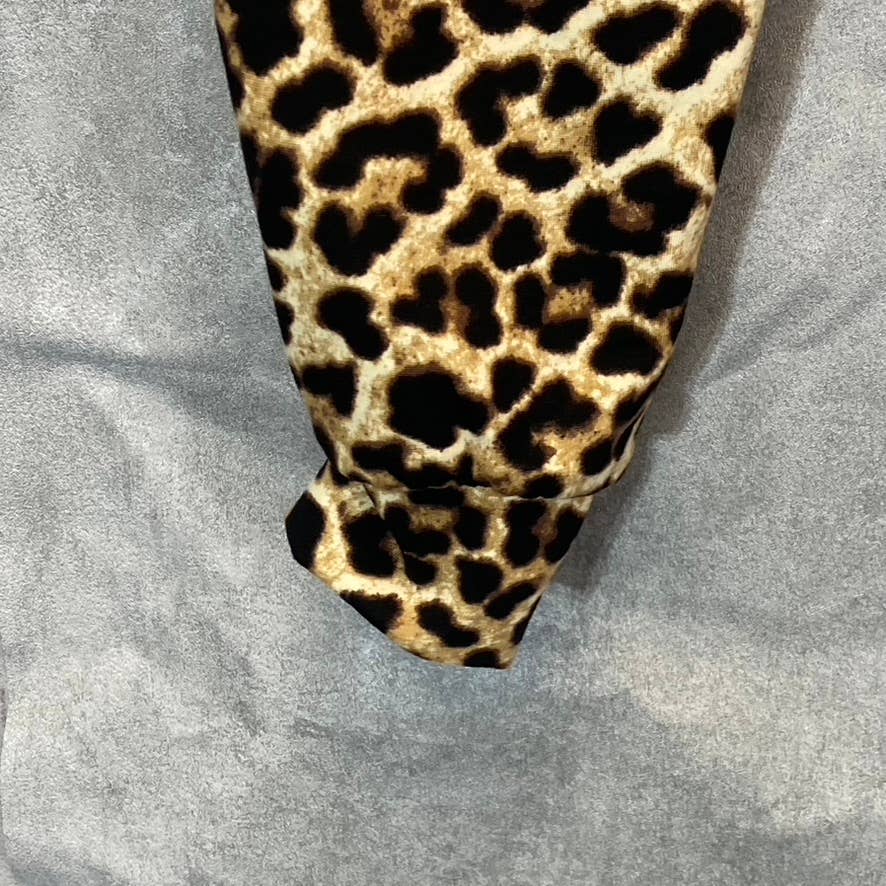 SOCIALITE Women's Tan Leopard Printed Pull-On Elasticized Jogger Pants SZ XS