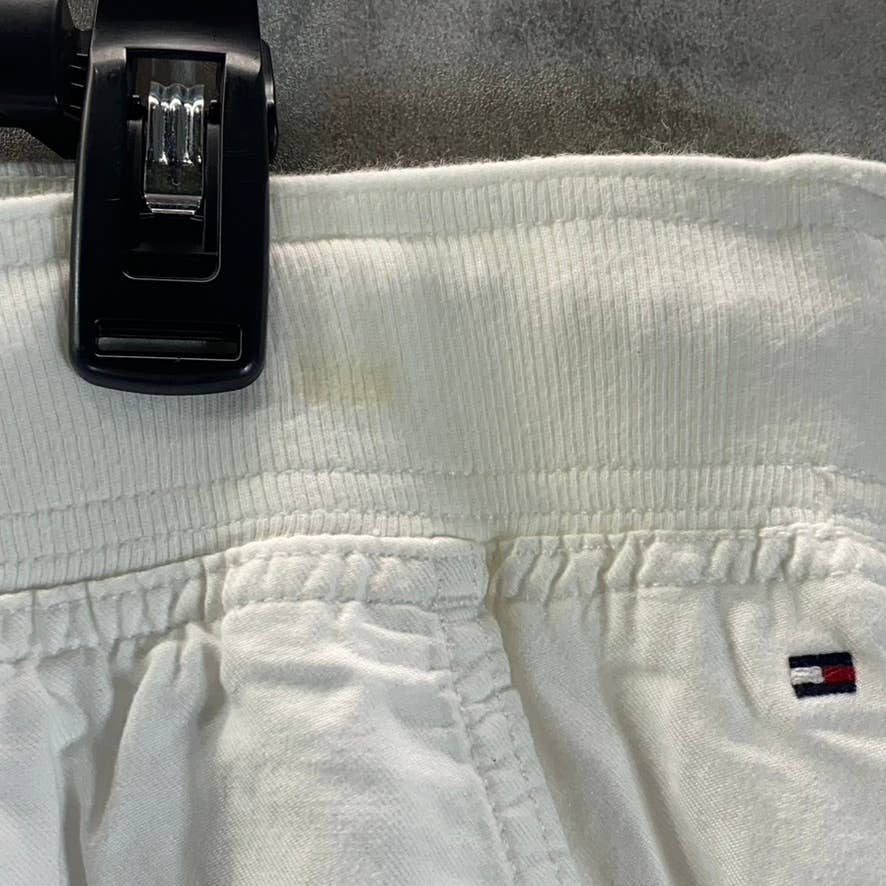 TOMMY HILFIGER Women's Plus White Mid-Rise Alton Cargo Drawstring Pants SZ 3X